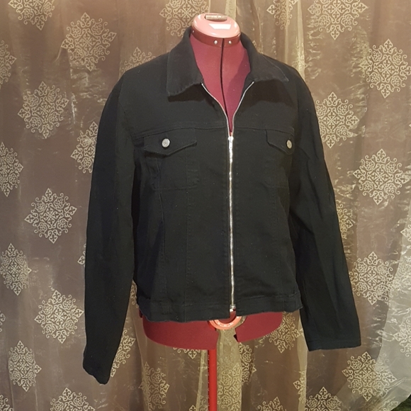 Black jean jacket